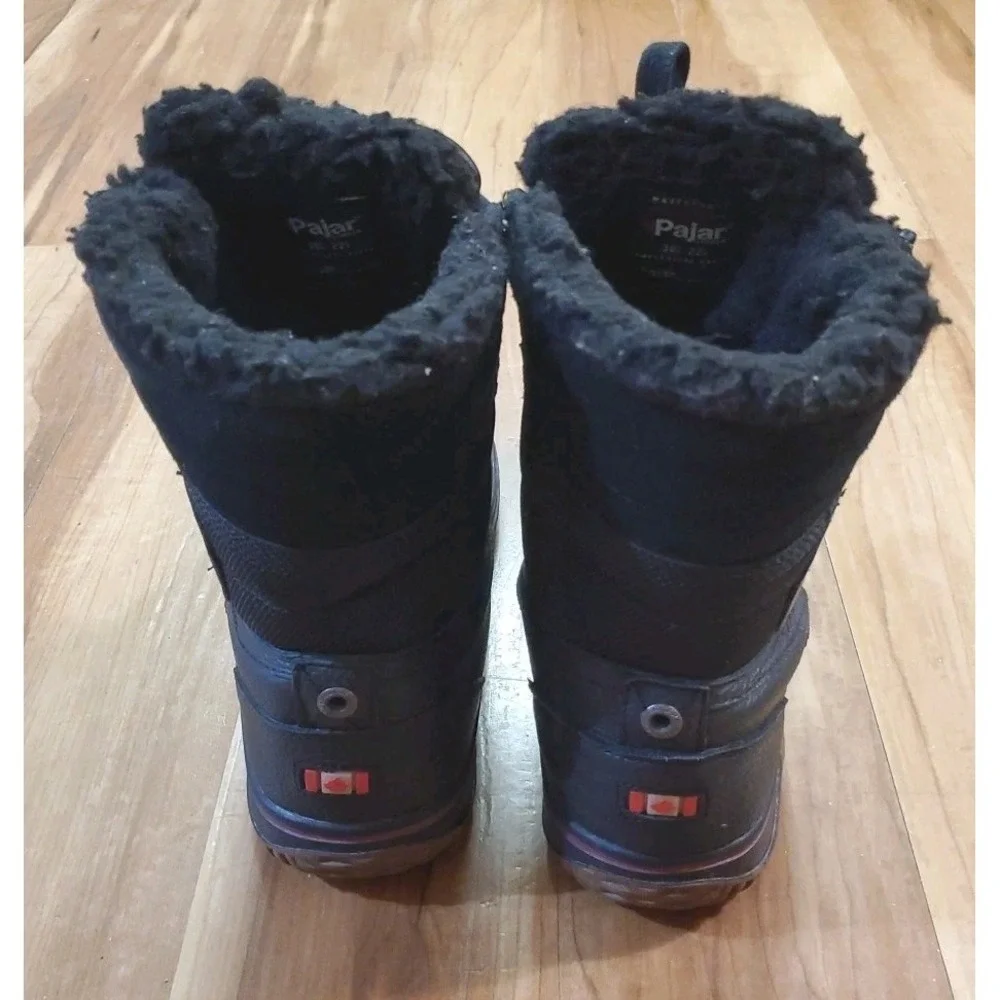 Pajar Canada Trooper 2.0 Lace Up Black Waterproof Winter Boots Mens Size 9 - 9.5